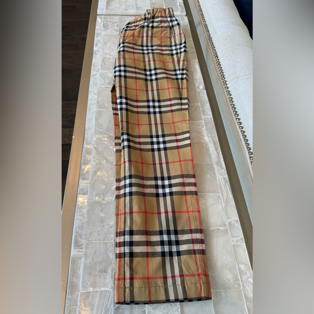 Authentic Burberry boys check trousers